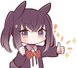 Sticker Black Sweetie Bunny @anime_stickerr - 4