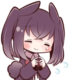 Sticker Black Sweetie Bunny @anime_stickerr - 2