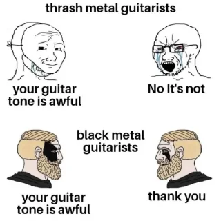 Стикер Black metal - 5