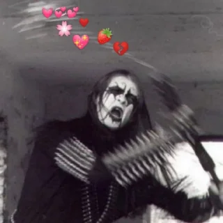 Стикер Black metal - 6