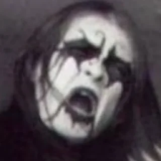 Стикер Black metal - 7