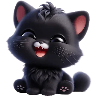 Sticker Пушистые тьмы @Nyasticks - 1