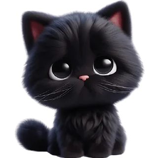 Sticker Пушистые тьмы @Nyasticks - 0