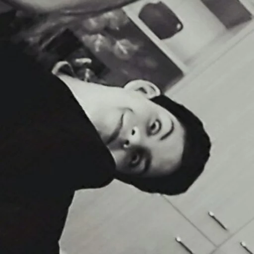 person human face black and white