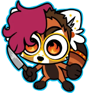 Sticker Blink-Red Panda - 9