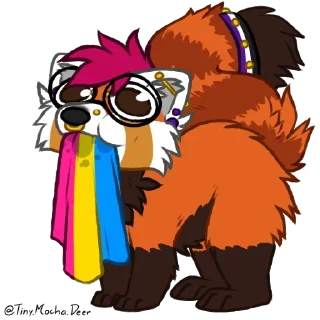 Sticker Blink-Red Panda - 6
