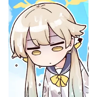 Sticker Blue Arichve Sticker By 純粋な不純物 @Uindobureka - 1