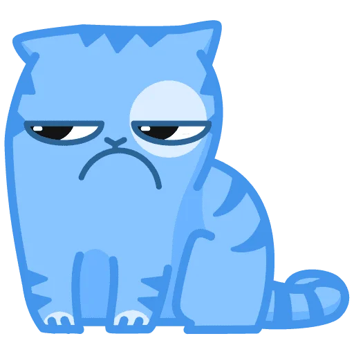 Sticker Синiй кiт - 10