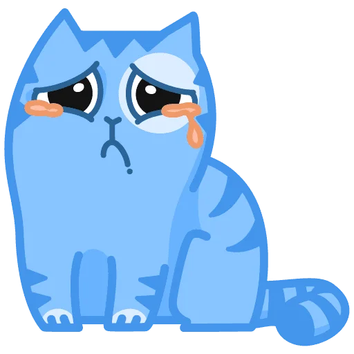 Sticker Синiй кiт - 9