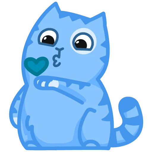 Sticker Синiй кiт - 7