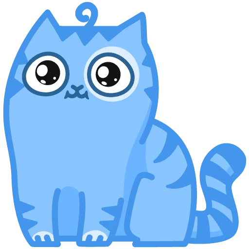 Sticker Синiй кiт - 5