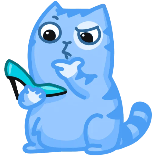 Sticker Синiй кiт - 3