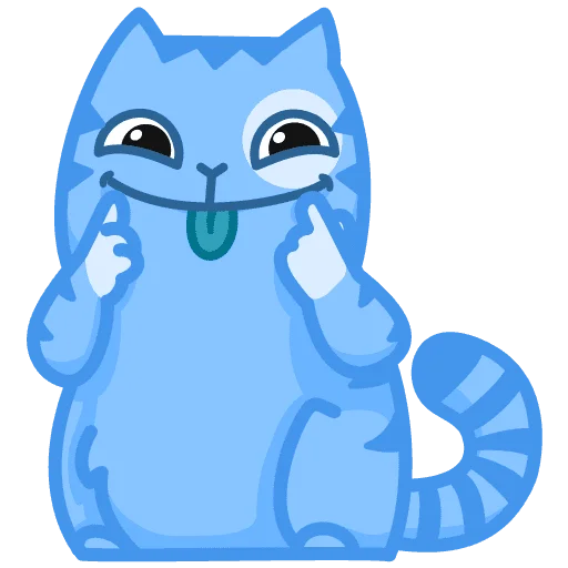 Sticker Синiй кiт - 2