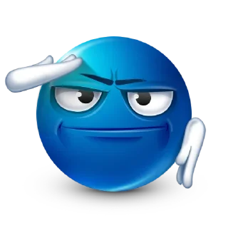 Стикер blue facebook emoji by @rekerrr21 - 10