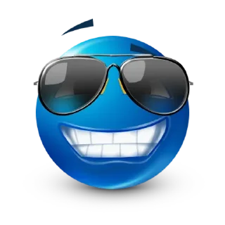Стикер blue facebook emoji by @rekerrr21 - 11