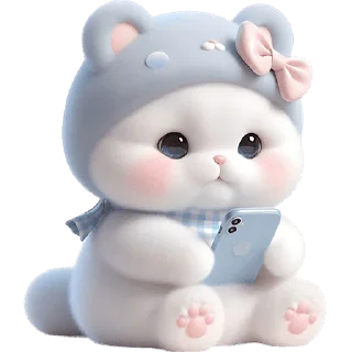 Стикер Синий мишка @Nyasticks - 6