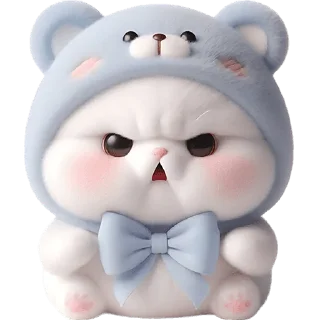 Стикер Синий мишка @Nyasticks - 7