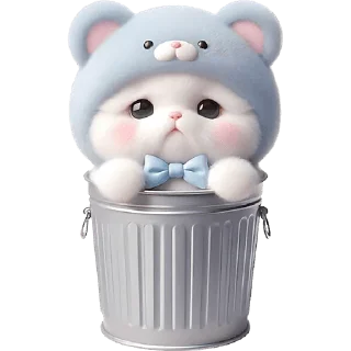 Стикер Синий мишка @Nyasticks - 1