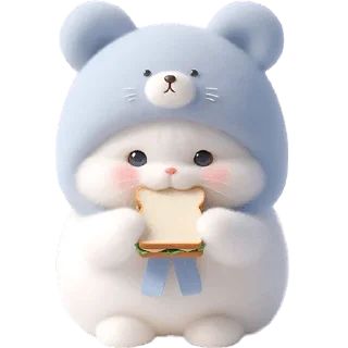 Стикер Синий мишка @Nyasticks - 8