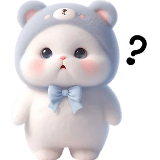 Стикер Синий мишка @Nyasticks - 2