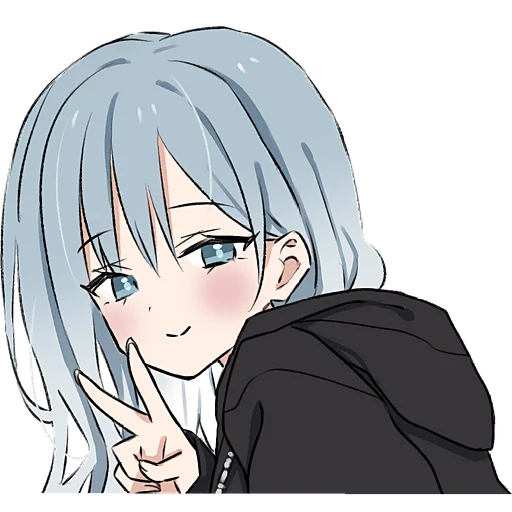 Sticker Blue_Grey_Girl_Nyasticks - 1