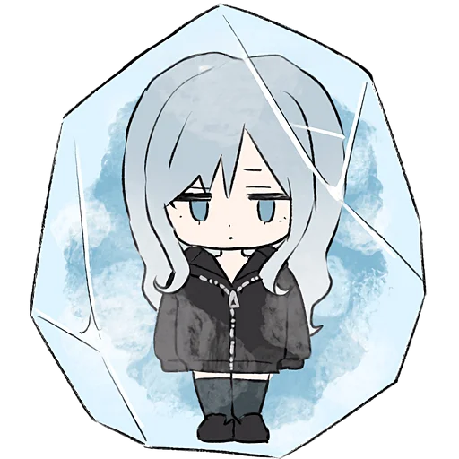 Sticker Blue_Grey_Girl_Nyasticks - 1