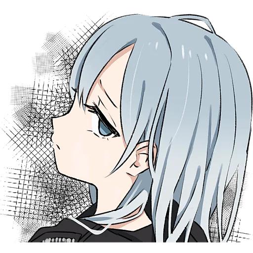 Sticker Blue_Grey_Girl_Nyasticks - 1