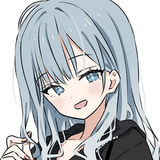 Голубо-серая тян @Nyasticks - 