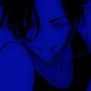 Стикер Синие стикеры - 4