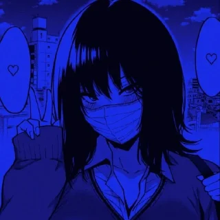 Стикер Синие стикеры - 1