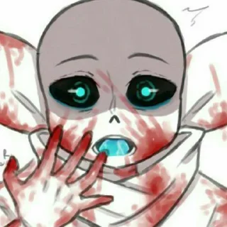 Стикер Yandere Blueberry by : @stickers_undertale - 7