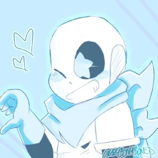 Стикер Yandere Blueberry by : @stickers_undertale - 4