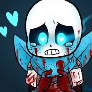 Стикер Yandere Blueberry by : @stickers_undertale - 9