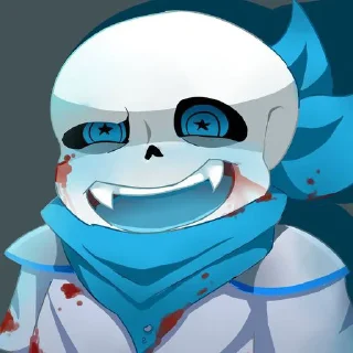 Стикер Yandere Blueberry by : @stickers_undertale - 2