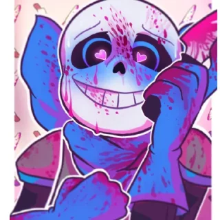 Стикер Yandere Blueberry by : @stickers_undertale - 5