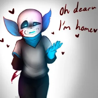 Стикер Yandere Blueberry by : @stickers_undertale - 10