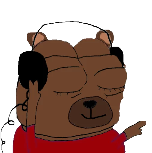 Стикер ?️o?️o the Bear [@nazbolnow] - 3