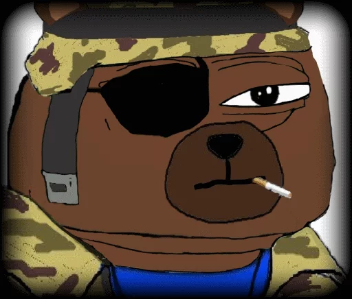 Стикер ?️o?️o the Bear [@nazbolnow] - 0