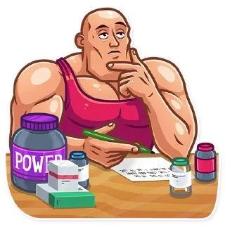 Стикер @BodybuildBot - 10