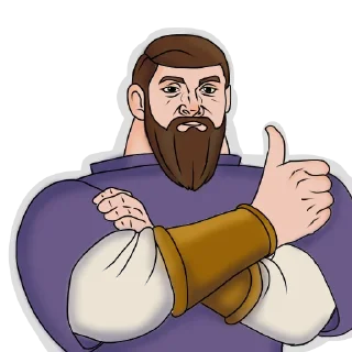 Sticker Ссылка на Три Богатыря: @TGK_B - 1
