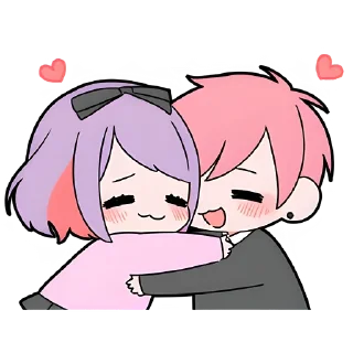 Стикер Больная парочка @Nyasticks - 5