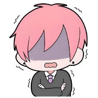 Стикер Больная парочка @Nyasticks - 1