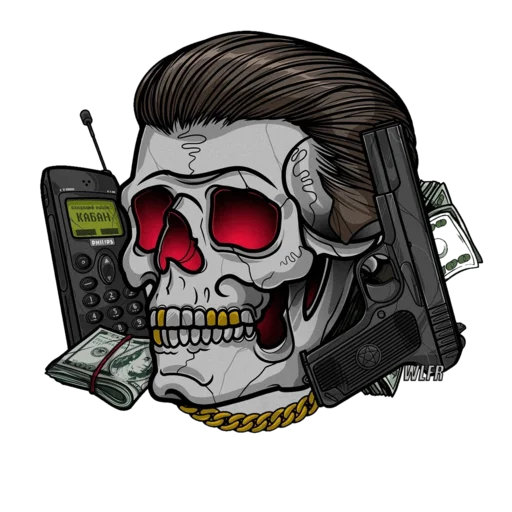 Sticker BonesWLFR - 1
