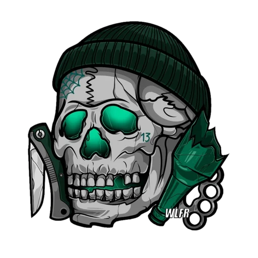 Sticker BonesWLFR - 1
