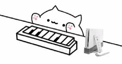 Sticker Bongo cat - 1