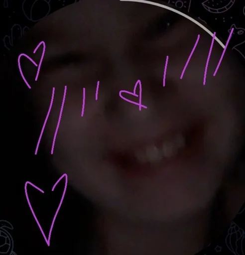 handwriting lip skin