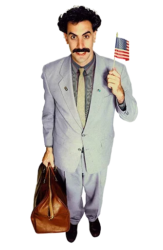 Стикер Borat @stickersb2b - 5