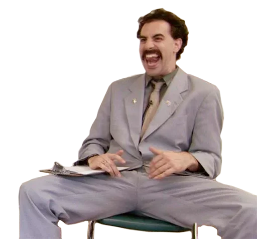 Стикер Borat @stickersb2b - 3