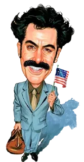 Стикер Borat @stickersb2b - 1