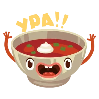 cartoon illustration soup